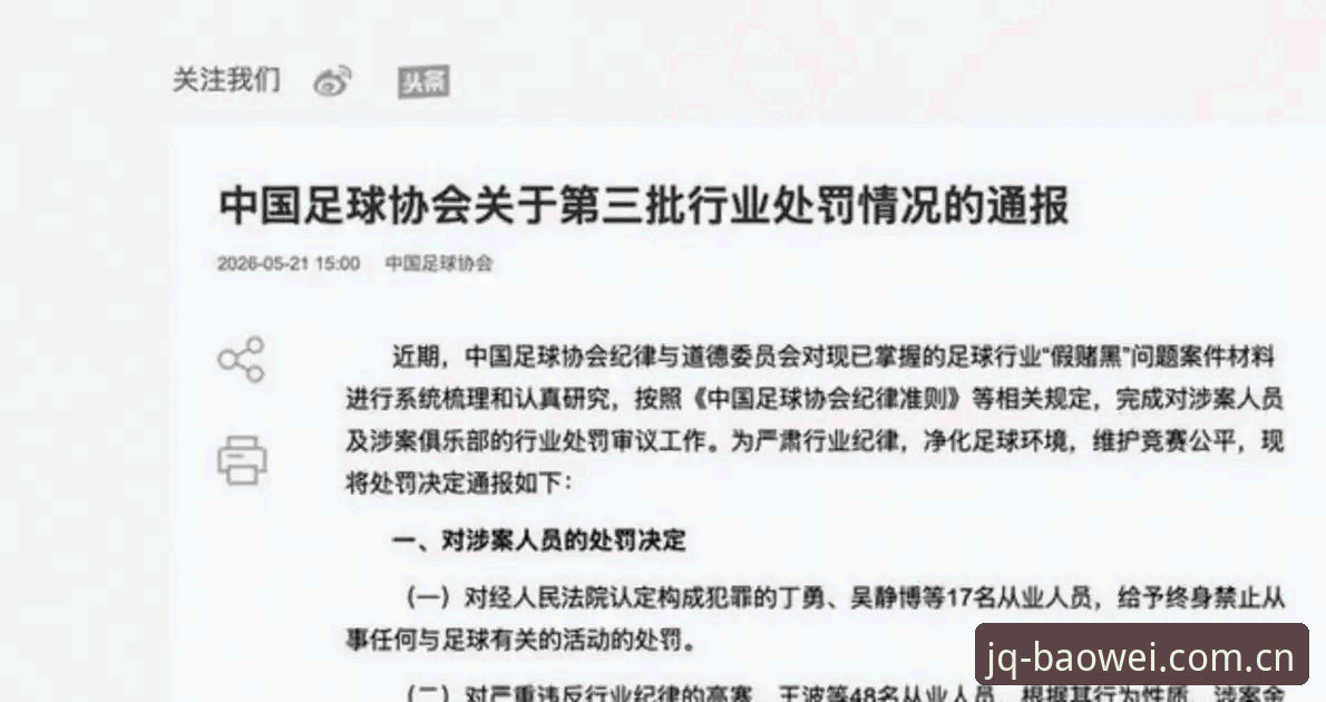 中国足协第三批禁足名单深度分析：足球反腐风暴下的行业生态重构